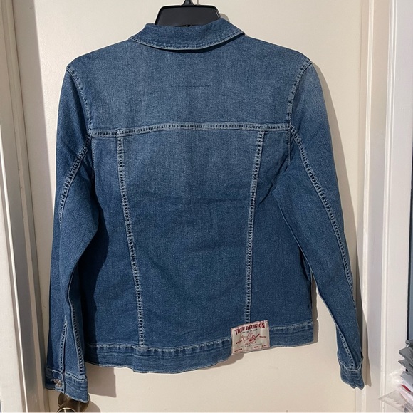 True Religion  Denim Trucker Jacket Men's Medium Tidal Wash - Picture 2 of 4